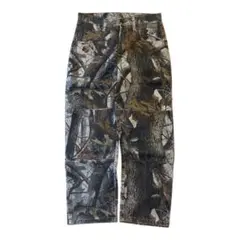 ラングラー リアルツリー　カモフラ　ダブルニー　デニム　古着