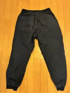 UNIQLO ブラック コットンリラックスリブジョガーパンツ M