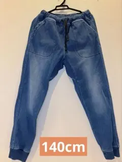 GLOBAL WORK スゴラクカット　デニムリブパンツ 140