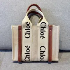 美品✨Chloé WOODY クロエ スモールトートバッグのサムネイル