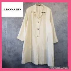 LEONARD レオナール オフホワイト トレンチコート トロミ レディースのサムネイル