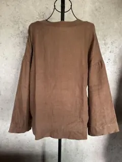 ZARA リネン100%　プルオーバー