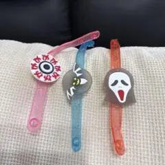 光るリストバンド 3点セット 目玉 コウモリ ゴースト