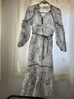 SNIDEL HOME フラワープリント ワンピース　ダブルガーゼ