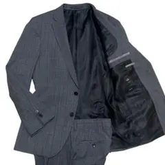 極美品 HUGO BOSS REDA社 グレンチェック セットアップスーツ 46のサムネイル