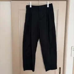 ③ 【完売品】UNIQLO U 2025 SS タックワイドパンツ ブラック