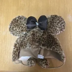 ディズニー ファンキャップ ヒョウ柄 ミニー