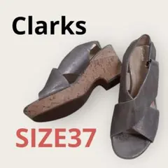 クラークス ウェッジソール 厚底サンダル