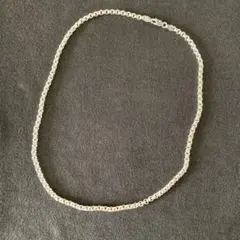 SAAD シルバー 925 3mm 甲丸 チェーン ネックレス 56cm - メルカリ