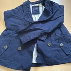 GAP KIDS ネイビー ダブルボタンコート M