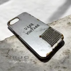 サビ塗装ヴィンテージTTTS ハンドメイドスマホケース各機種対応