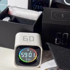 TickTimer ポモドーロタイマー 白 磁気充電ベース付 ミニPC風時計機能