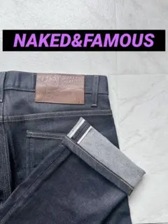NAKED&FAMOUS ヴィンテージセルビッチデニム 赤耳 濃紺のサムネイル