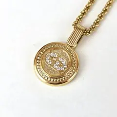 クリスチャンディオール サークルロゴ ツイストチェーン 刻印 ゴールド y2k