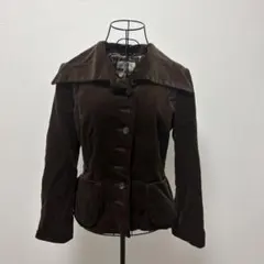 【SCAPA】スキャパ コーデュロイ テーラードジャケット ブラウン 38