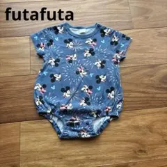 【80cm】美品 futafuta フタフタ ミッキーミニー 花火 ロンパース
