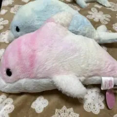 イルカ ぬいぐるみ 2体セット パステルカラー コットンキャンディドルフィン
