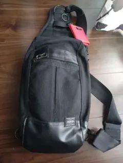 【美品】ポーター ヒート スリングショルダーバッグ ボディバッグ ブラック