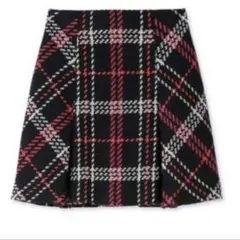 SNIDEL ロービングチェックミニスカート PNK M Web限定