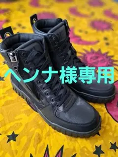 新品 DIESEL ディーゼル レザーハイカットジップスニーカー42