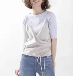 ナノユニバース　ベロアキャミトップスのサムネイル