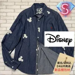 ■MICKEY MOUSE インディゴブルーダンガリーシャツ