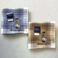 新品　ポロラルフローレン　ポロベア　ハンカチ　タオルハンカチ　2枚
