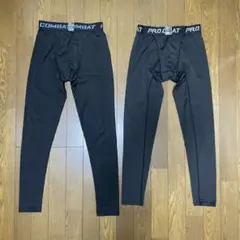 PRO COMBAT スポーツタイツ ブラック S 2枚セット