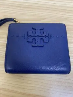 【WR】Tory Burch ブルー 二つ折り財布