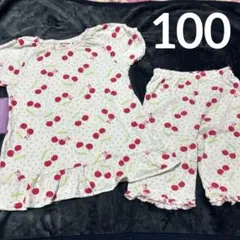 100 女の子　半袖パジャマ　パジャマ　ミキハウスのサムネイル