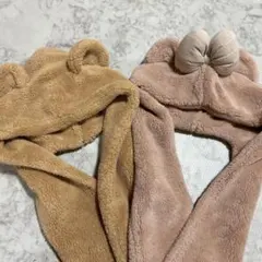 Disney ダッフィー＆シェリーメイ被り物 帽子 2個セット