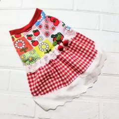犬服ハンドメイドワンピース　あおば様 あおば様専用 ハンドメイド犬服 ワンピース Sサイズ - メルカリ