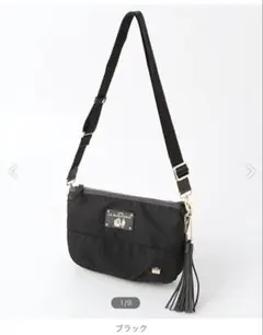 新品　LA BAGAGERIE　ショルダーバッグ　お財布ショルダー　黒　レザー