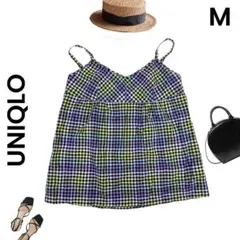 【UNIQLO】ユニクロ 美品 キャミソール チェック