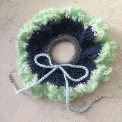 アレンジ映えほわほわニットシュシュ/handmade