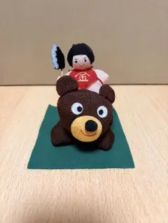 五月人形 クマと金太郎 ちりめん細工