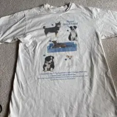 シーイン　犬イラストTシャツ　動物Tシャツ　レトロプリント