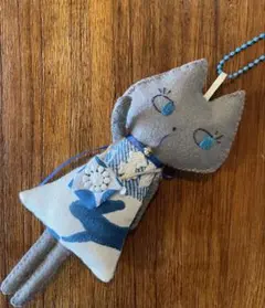 ハンドメイドミナペルホネン ぬいぐるみキーホルダー ペア - メルカリ