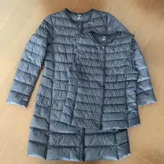 ウルトラライトダウン　セット　ロングとベスト　ネイビー　S