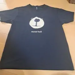 mont-bell クマの顔 Tシャツ 黒　150cm