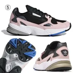 【現在入手困難】adidas ファルコン黒 ピンク スニーカー