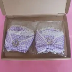 BABY, ラベンダー Flancesca Ribbonシュシュ ×2個セット