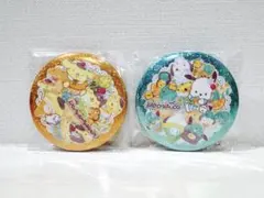 サンリオキャラクターズ　キラキラBIG缶バッチ ポチャッコ ポムポムプリン