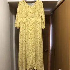 ロングワンピース 花柄