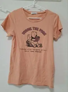 Navy ディズニー プーさん Tシャツ オレンジ Mサイズ