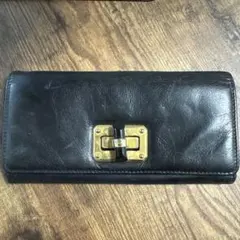 LANVIN ブラック レザー 長財布のサムネイル