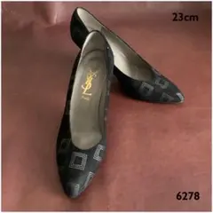 イヴサンローラン【23㎝位】パンプス☆クリーニングお手入れ済6278