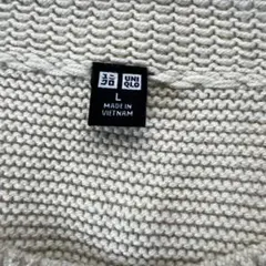 UNIQLO クルーネックセーター アイボリー Lサイズ