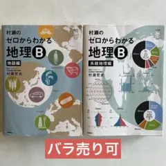 村瀬のゼロからわかる地理B 地誌編 系統地理編 2冊セット - メルカリ
