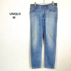 ユニクロ◉イージーデニムパンツ テーパードジーンズ ストレッチ ウエストゴムのサムネイル